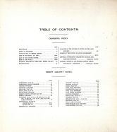 Table of Contents, Emmet County 1918
